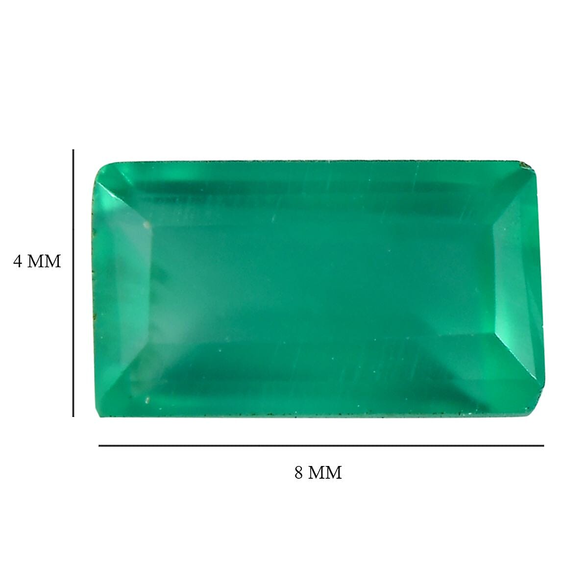 Green Onyx Set of 2 (Bgt 8x4 mm) 1.58 ctw Loose Gemstone