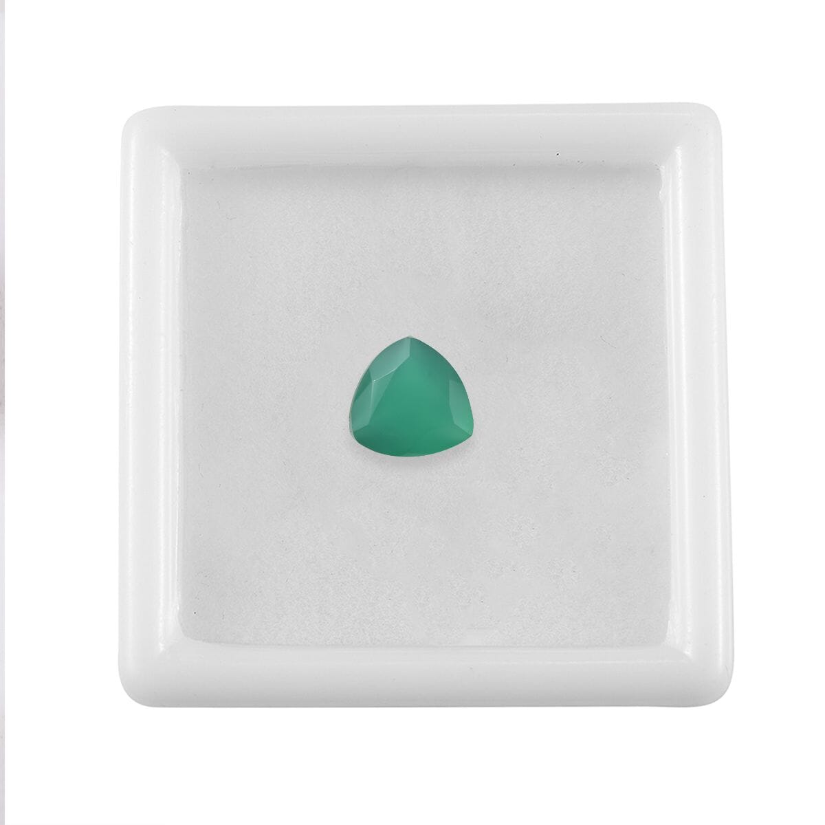Green Onyx (Trl 9 mm) 2.10 ctw Loose Gemstone image number 3