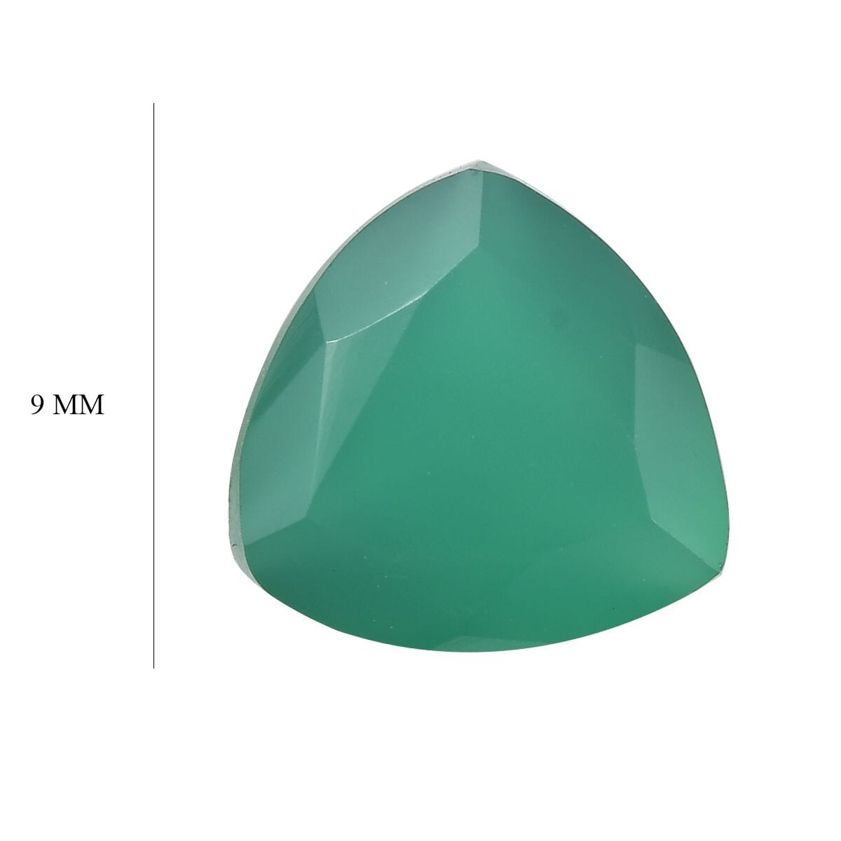Green Onyx (Trl 9 mm) 2.10 ctw Loose Gemstone image number 4