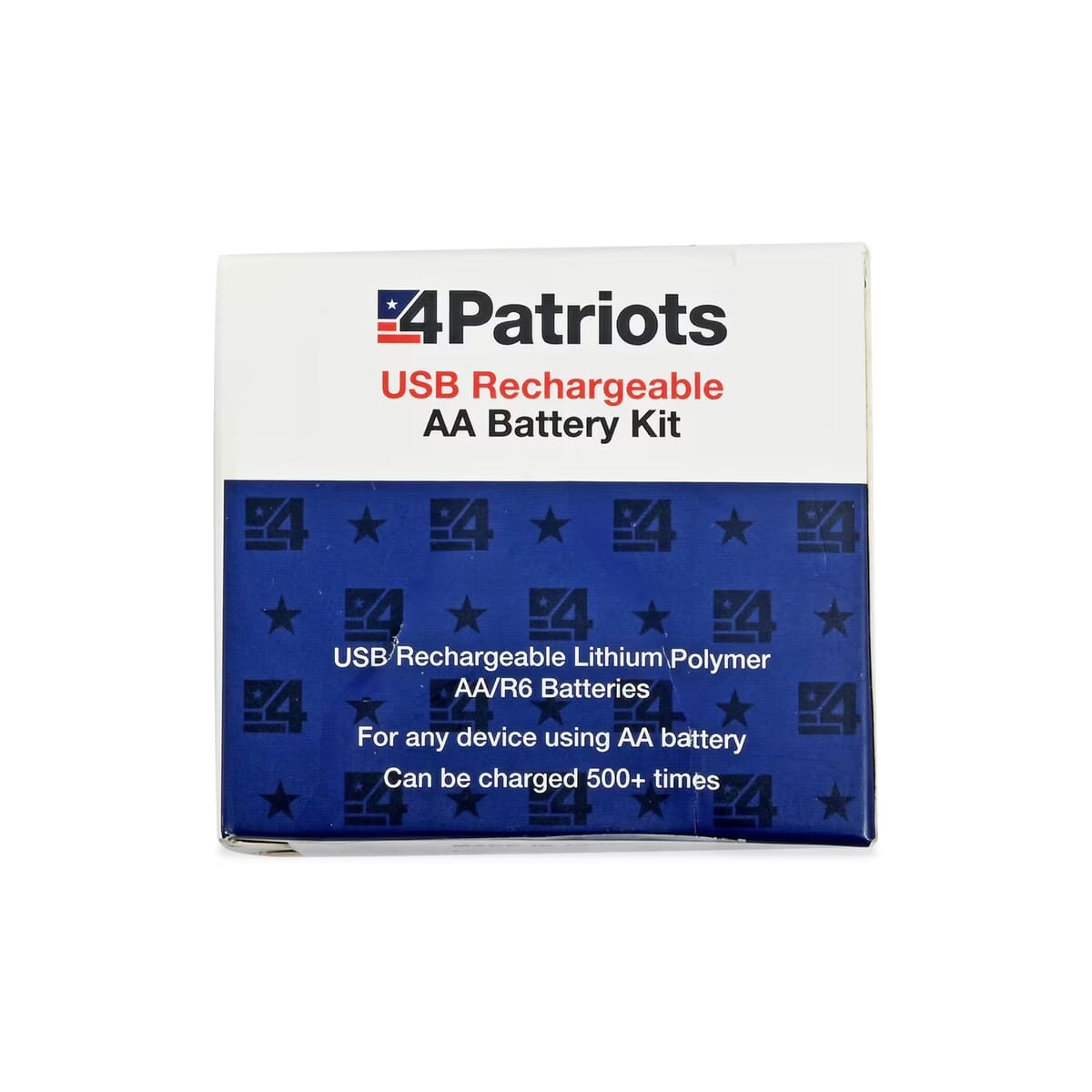 Closeout 4Patriots USB Rechargeable AA Batteries  image number 0
