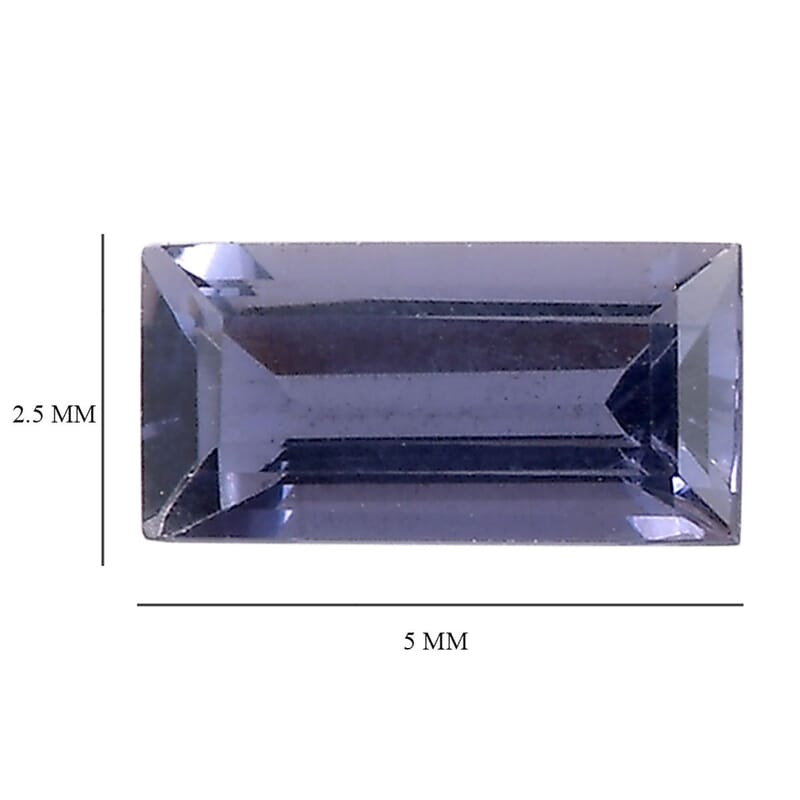 Catalina Iolite Set of 2 (Bgt 5x2.5 mm) 0.34 ctw Loose Gemstone
