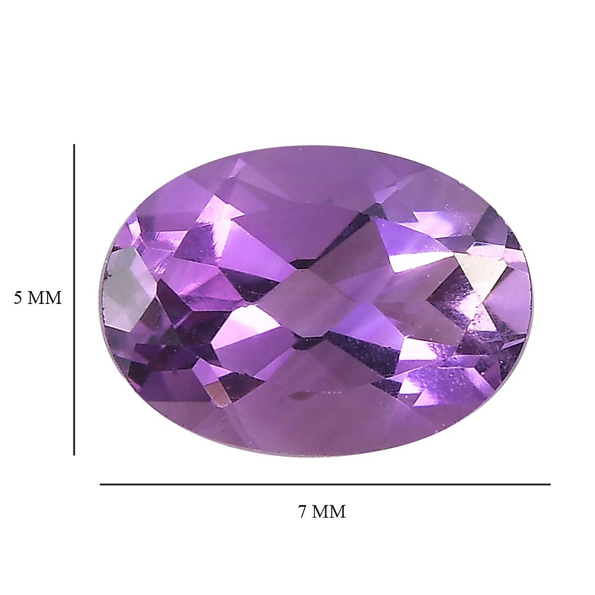 Mashamba Amethyst Set of 2 (Ovl 7x5 mm) 1.27 ctw Loose Gemstone