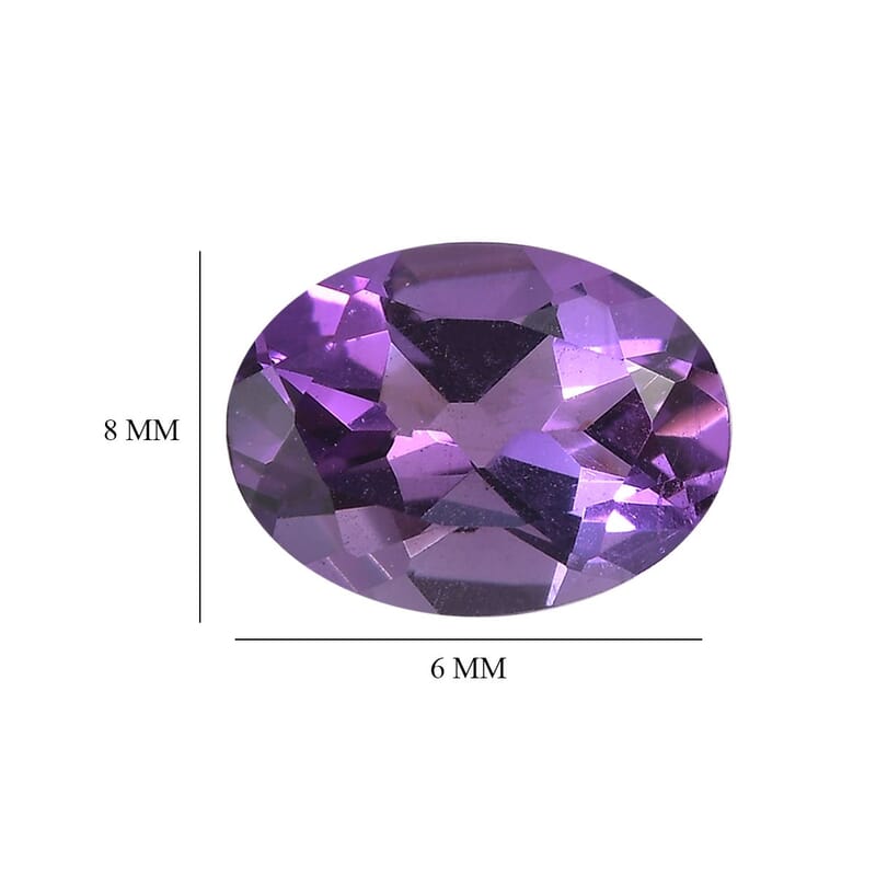 AA Mashamba Amethyst Set of 2 (Ovl 8x6 mm) 2.10 ctw Loose Gemstone