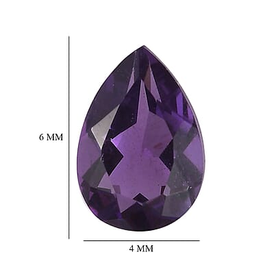 AA Moroccan Amethyst (Pear 6x4 mm) 0.33 ctw Loose Gemstone