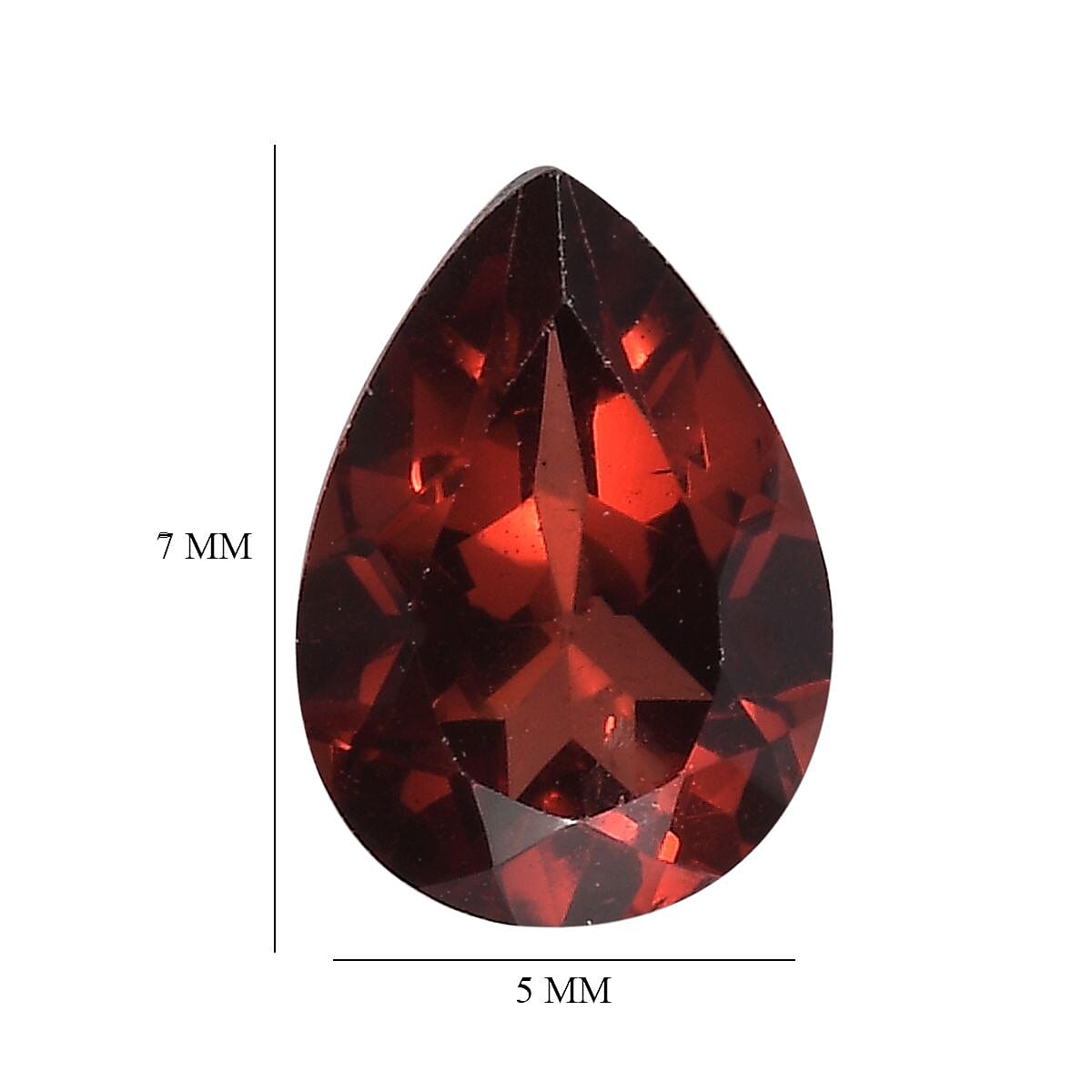Set of 2 Mozambique Garnet (Pear 7x5 mm) 1.41 ctw Loose Gemstone image number 4