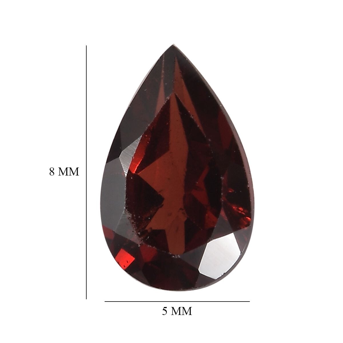 Set of 2 Mozambique Garnet (Pear 8x5 mm) 1.86 ctw Loose Gemstone image number 4
