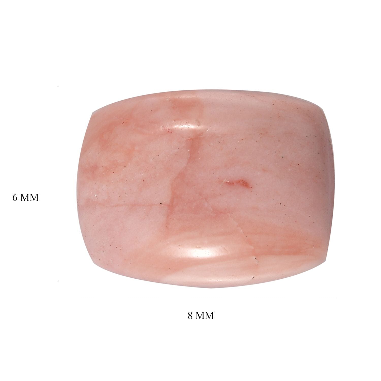 Oregon Sunrise Peach Opal (Cush 8x6 mm) 0.80 ctw Loose Gemstone