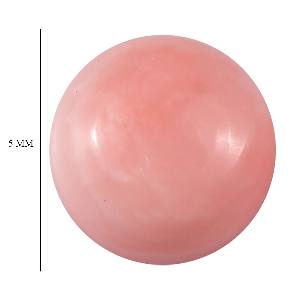 Oregon Sunrise Peach Opal Set of 2 (Rnd 5 mm) 0.68 ctw Loose Gemstone