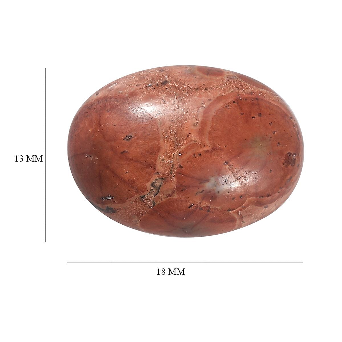 Poppy Jasper (Ovl 10x13 mm) 8.14 ctw Loose Gemstone image number 4