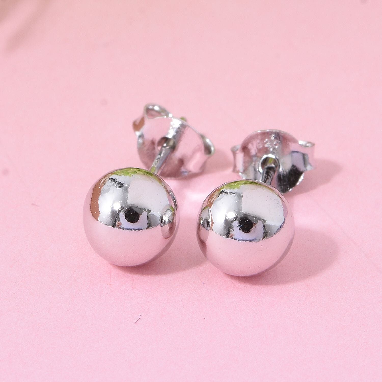 Earrings in Rhodium Over Sterling Silver