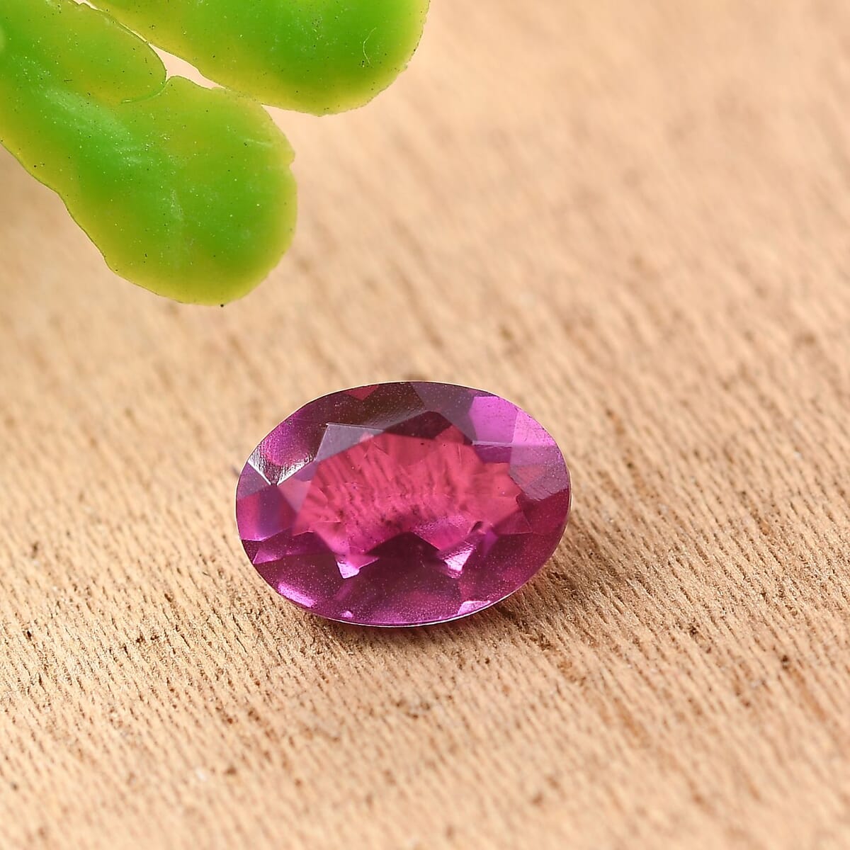 Radiant Orchid Triplet Quartz (Ovl 7x5mm) 0.75 ctw Loose Gemstone image number 1