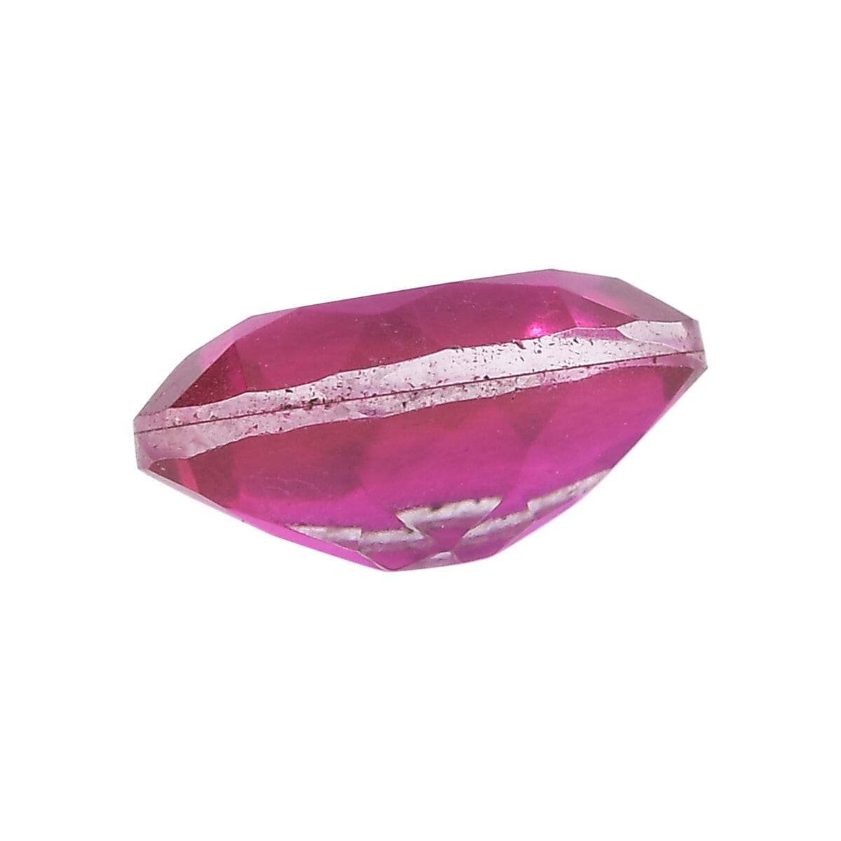 Radiant Orchid Triplet Quartz (Ovl 7x5mm) 0.75 ctw Loose Gemstone image number 2
