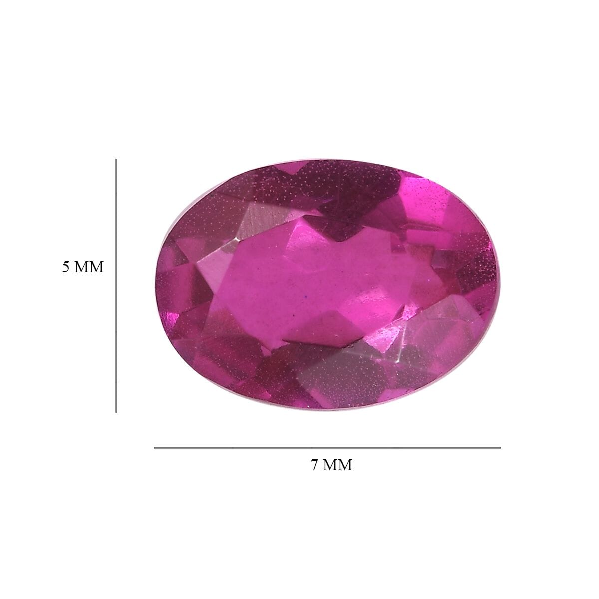 Radiant Orchid Triplet Quartz (Ovl 7x5mm) 0.75 ctw Loose Gemstone image number 4