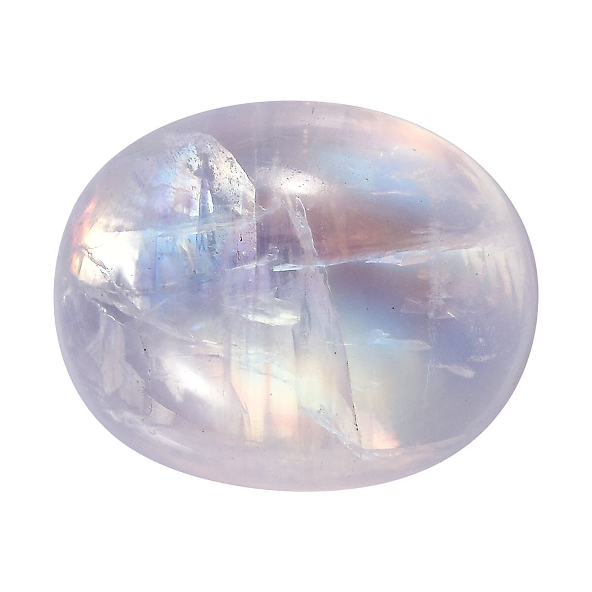 Rainbow Moonstone (Oval 11x9 mm) 3.50 ctw Loose Gemstone