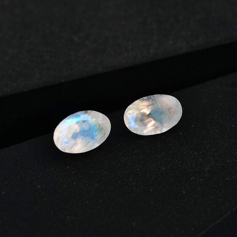 AA Rainbow Moonstone (Ovl 6x4 mm) 0.68 ctw Loose Gemstone