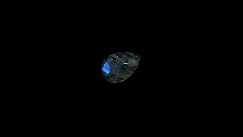 Rainbow Moonstone (Pear 12x8 mm) 2.40 ctw Loose Gemstone
