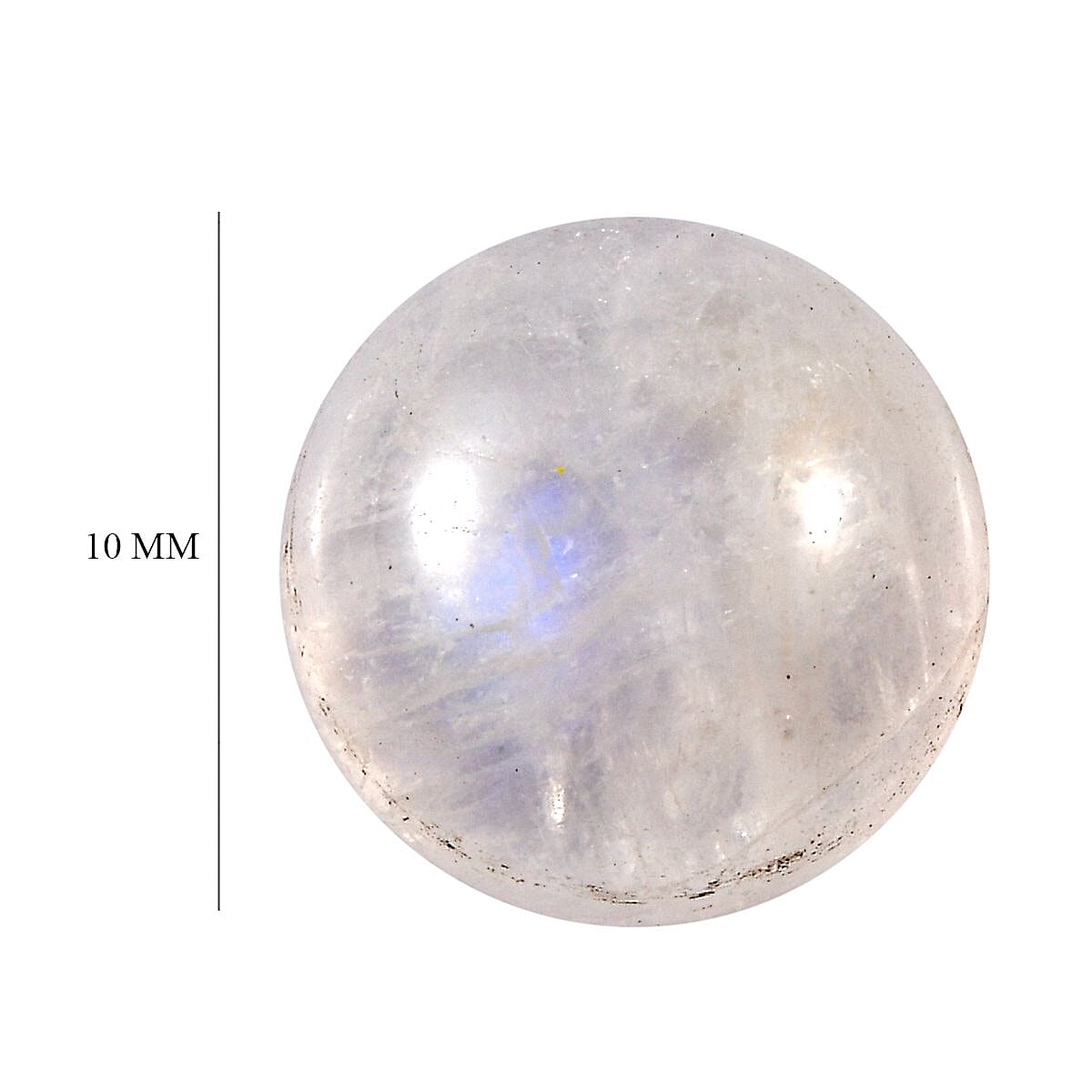 Rainbow Moonstone (Rnd 10 mm) 3.45 ctw Loose Gemstone