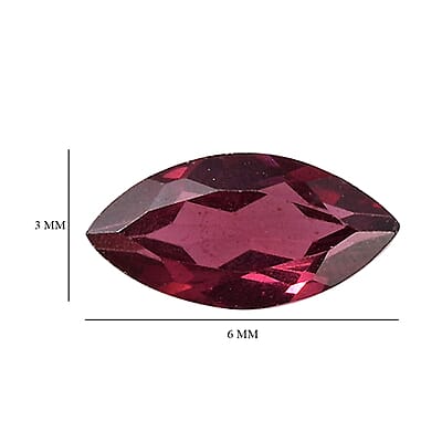 Orissa Rhodolite Garnet Set Of 2 (Mrq 6x3 mm) 0.53 ctw Loose Gemstone