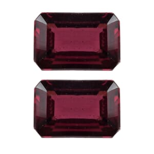 AAA Orissa Rhodolite Garnet Set Of 2 (Oct 6x4 mm) 1.10 ctw Loose Gemstone
