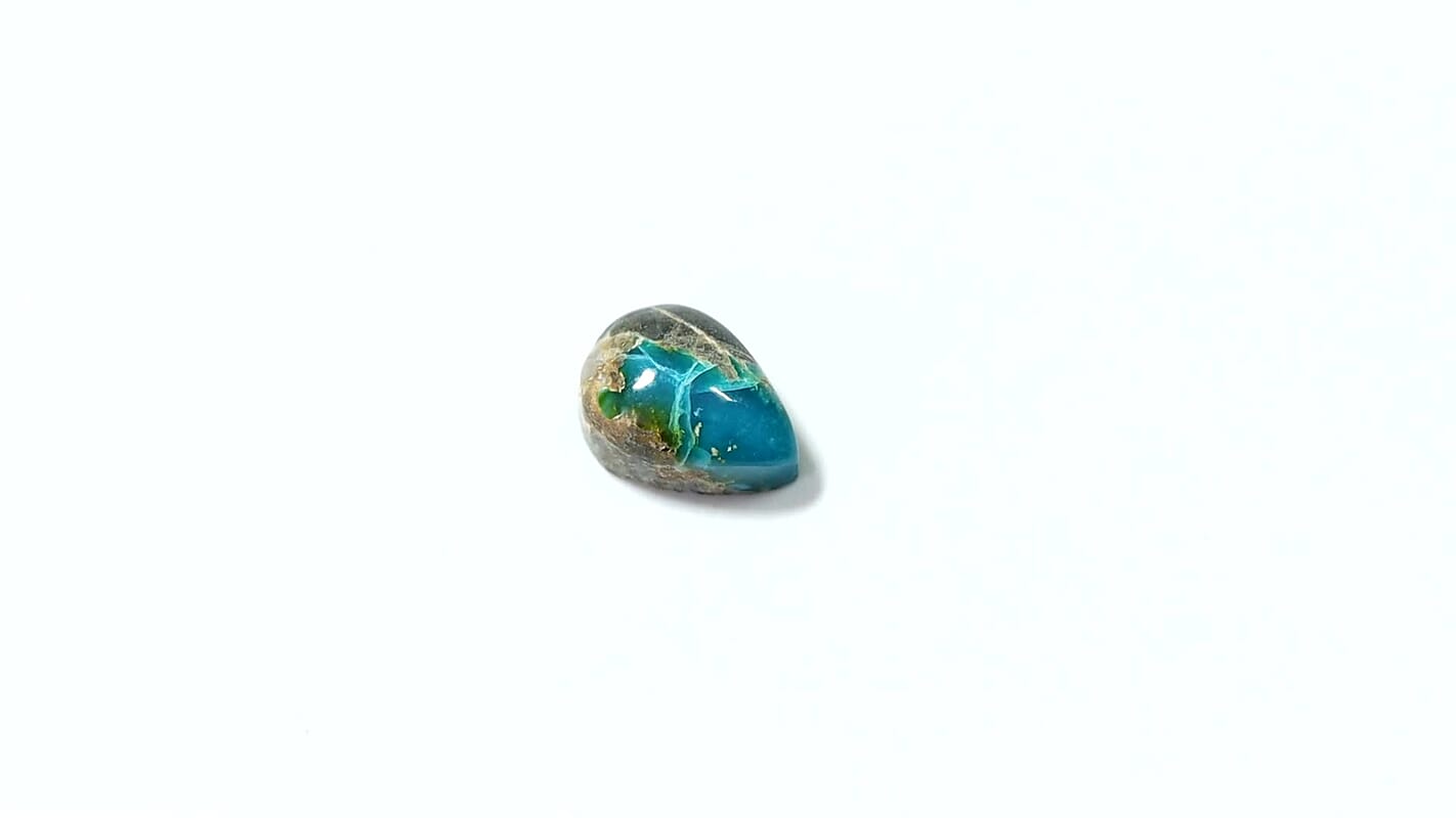 Sierra Nevada Turquoise (Pear 8x6 mm) 0.90 ctw Loose Gemstone