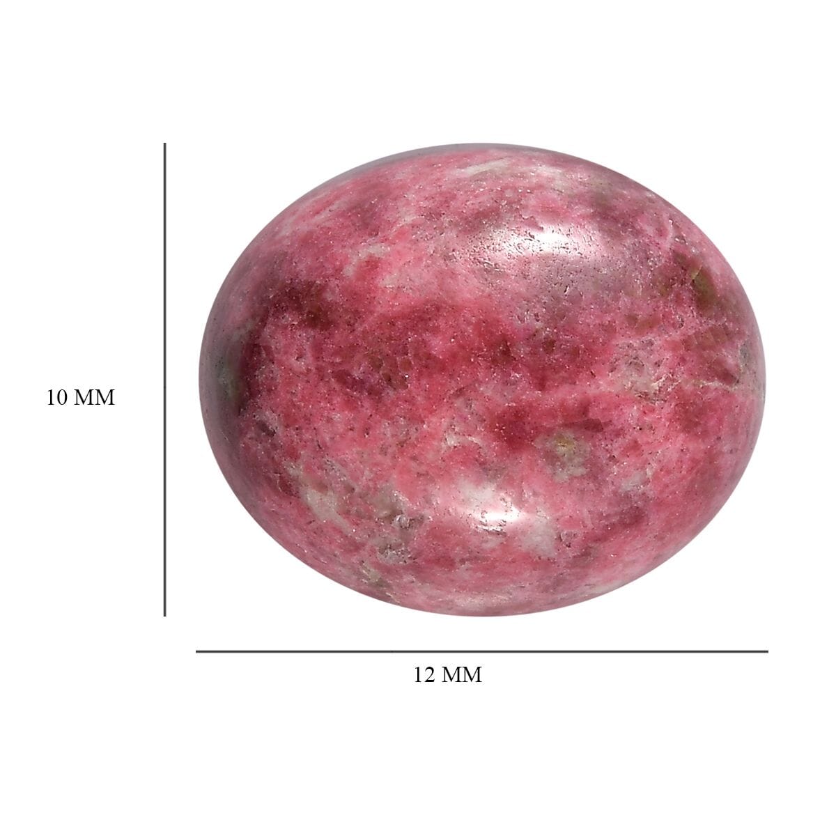 Norwegian Thulite (Ovl 12x10 mm) 4.87 ctw Loose Gemstone image number 4