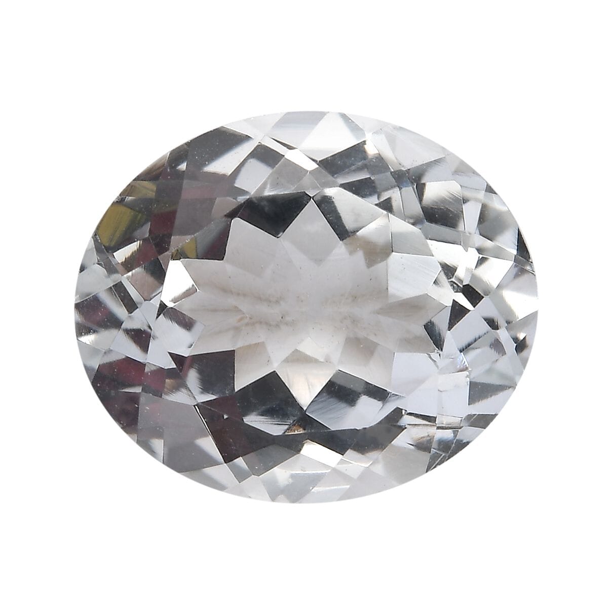 White Topaz (Ovl 12x10 mm) 4.90 ctw Loose Gemstone image number 0