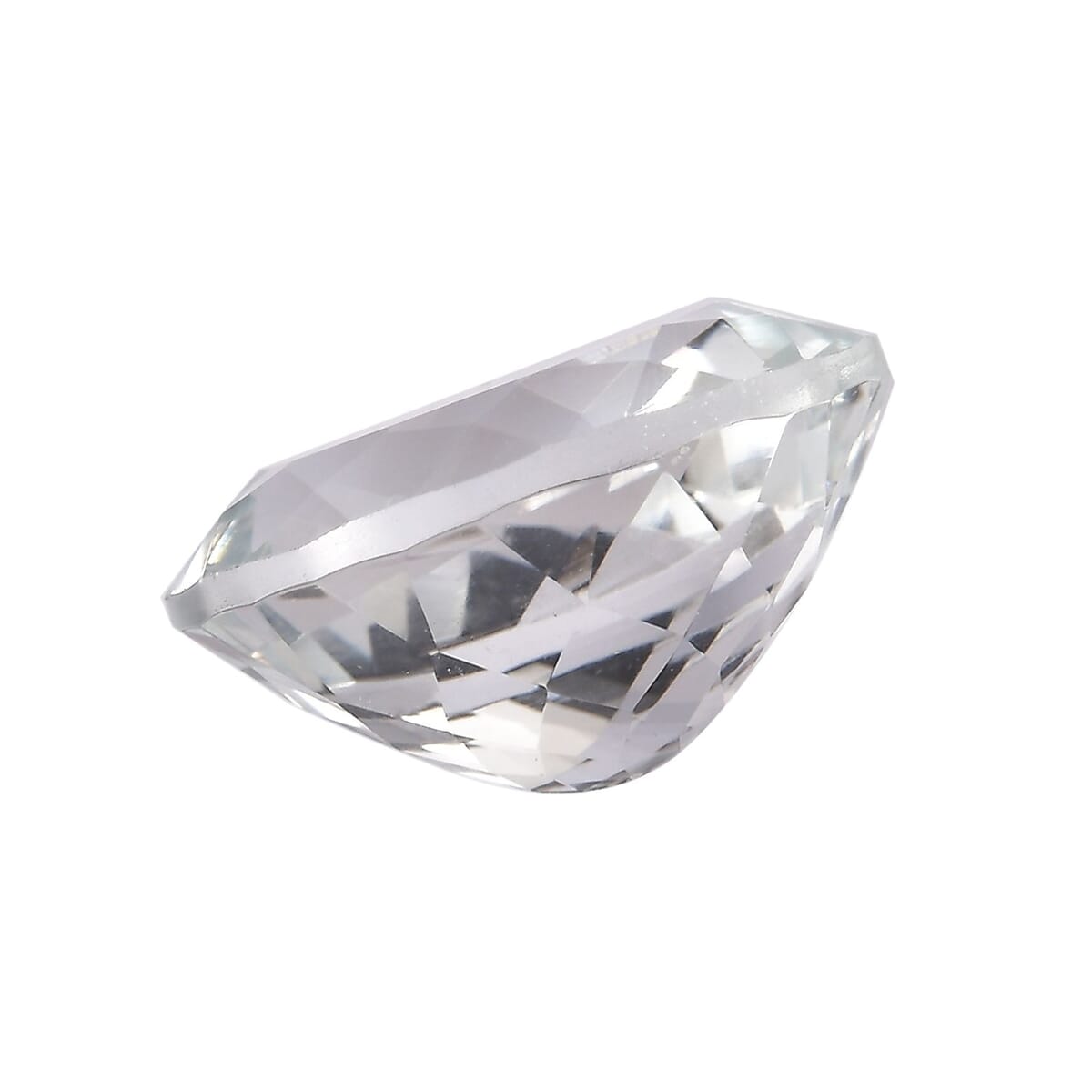 White Topaz (Ovl 12x10 mm) 4.90 ctw Loose Gemstone image number 2