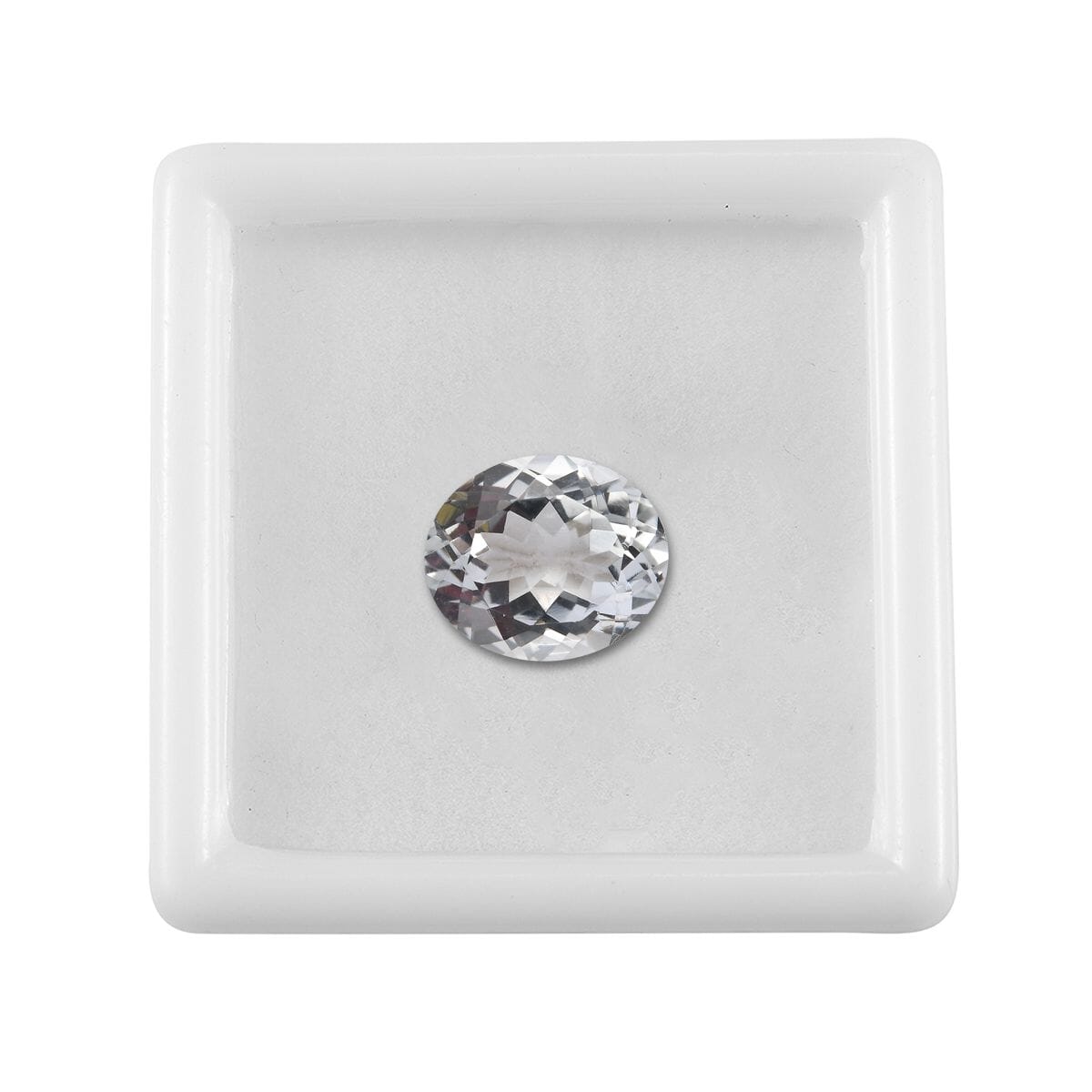 White Topaz (Ovl 12x10 mm) 4.90 ctw Loose Gemstone image number 3