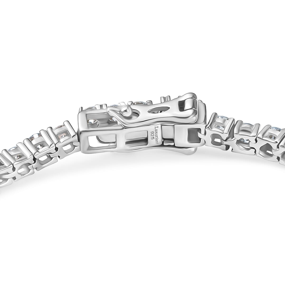 Luxuriant Lab Grown Diamond SI 3.75 ctw Bracelet in Rhodium Over Sterling Silver (6.50 In) image number 3