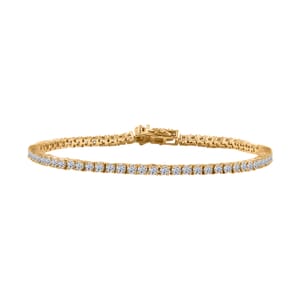 Luxuriant Lab Grown Diamond (SI) Bracelet in 18K Vermeil YG Over Sterling Silver (7.25 In) 4.30 ctw