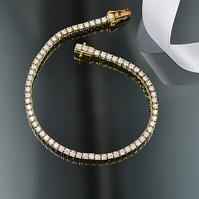 Yellow Gold Over Sterling Silver / 7.25 Inches - Product card gallery slide 2 (10178064711993)