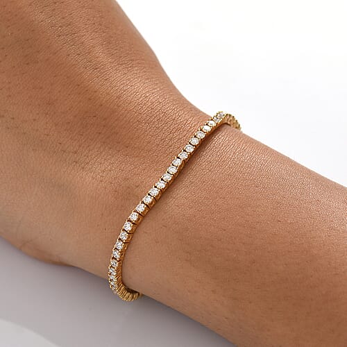 Yellow Gold Over Sterling Silver / 7.25 Inches - Product card gallery slide 3 (9432820318463)