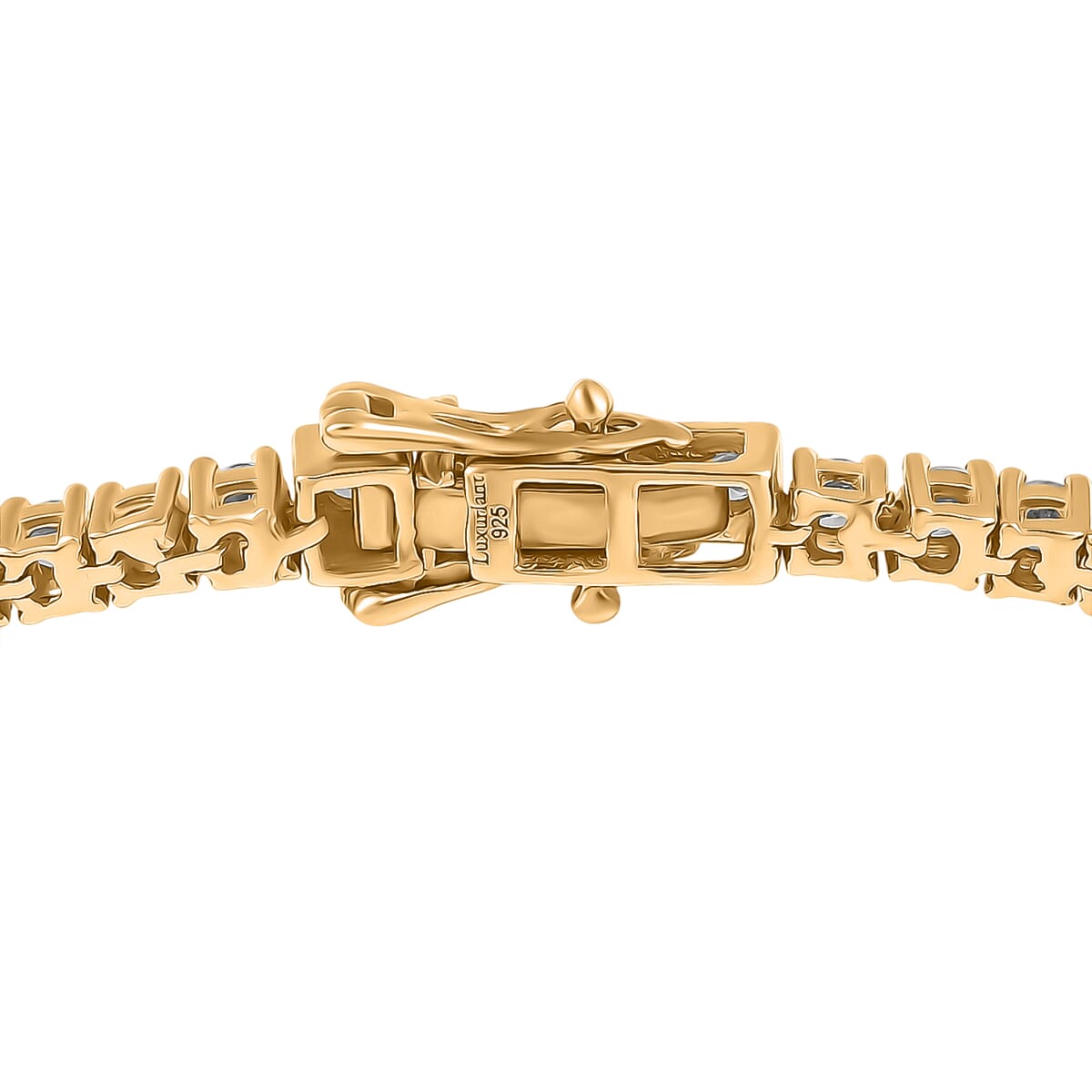 Luxuriant Lab Grown Diamond (SI) Bracelet in 18K Vermeil YG Over Sterling Silver (7.25 In) 4.30 ctw image number 3