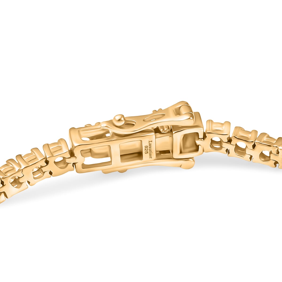 Luxuriant Lab Grown Diamond SI 4.70 ctw Bracelet in 18K Vermeil Yellow Gold Over Sterling Silver (8.00 In) image number 3