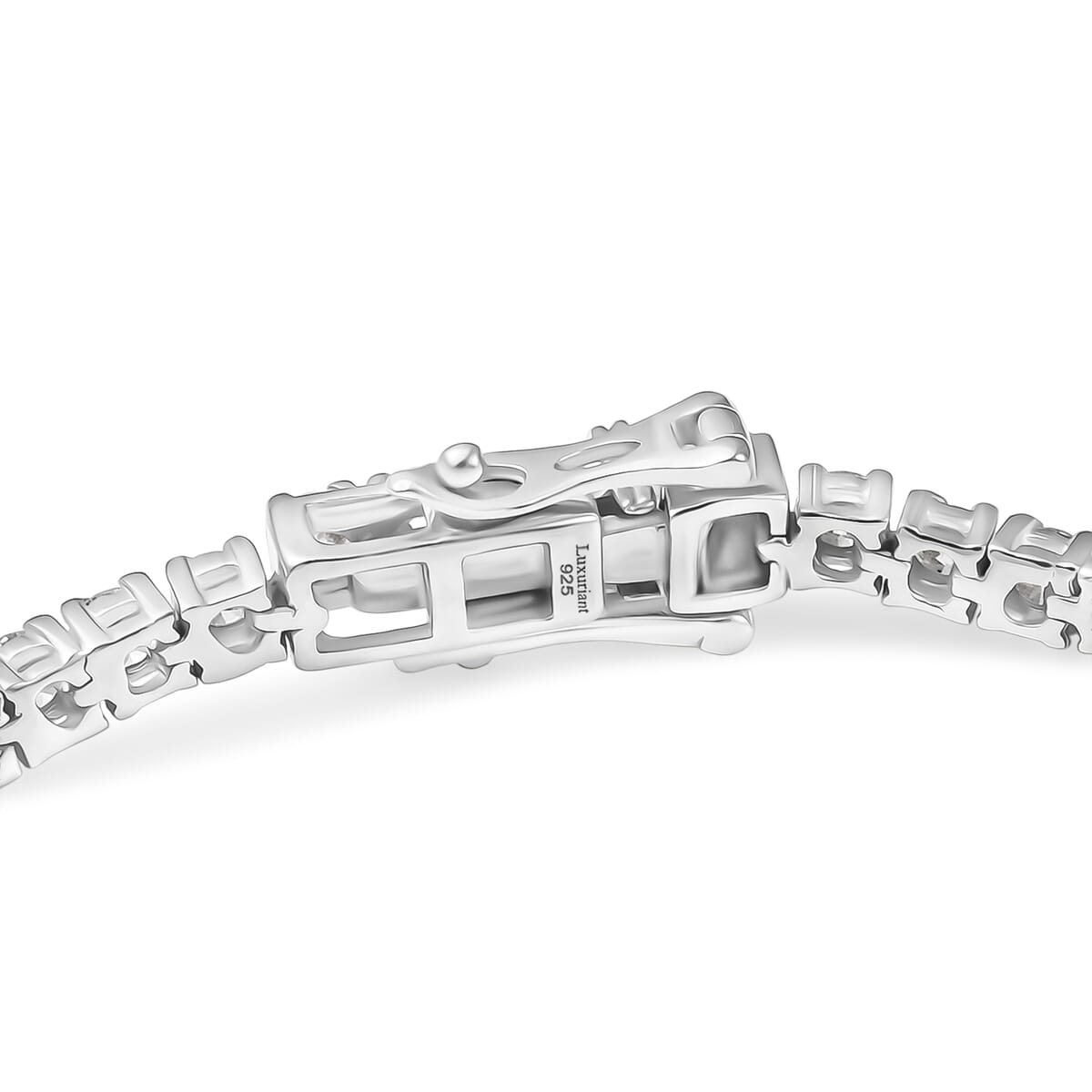 Luxuriant Lab Grown Diamond SI 4.70 ctw Bracelet in Rhodium Over Sterling Silver (8.00 In) image number 3