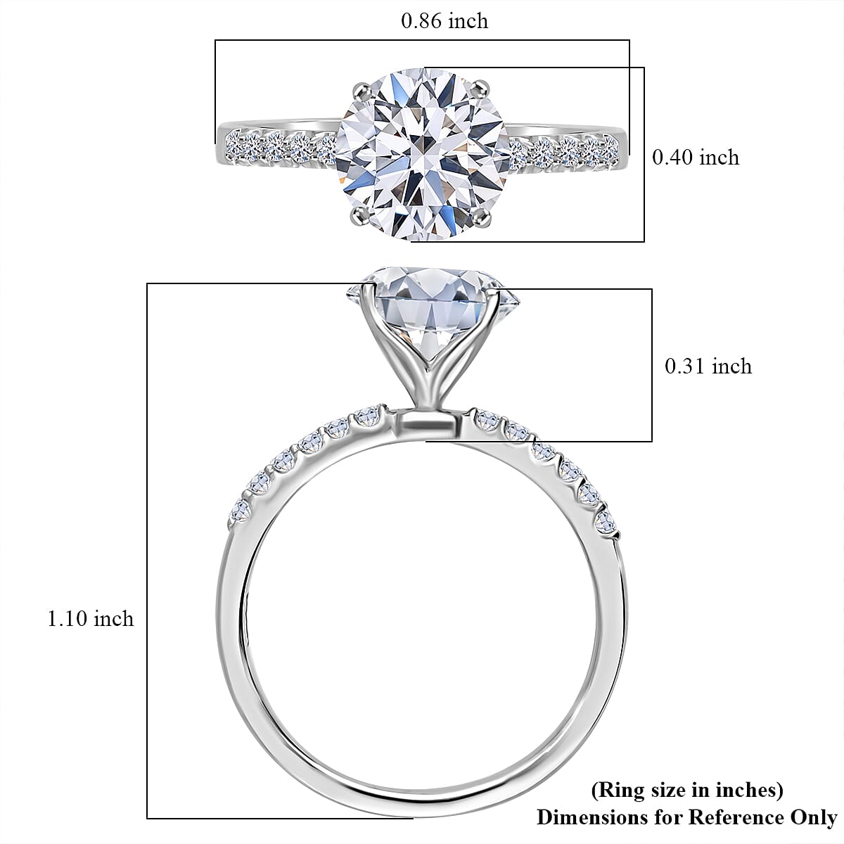 IGI Certified Luxuriant Lab Grown Diamond EF VS 3.00 ctw Ring in 950 Platinum (Size 8.0) 4.80 Grams