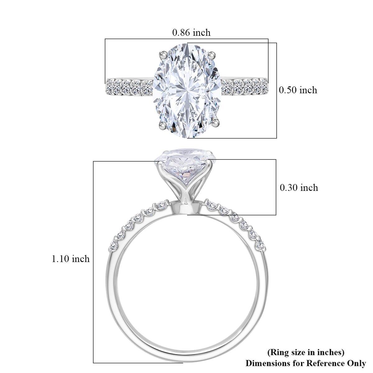 IGI Certified Luxuriant Lab Grown Diamond EF VS 3.00 ctw Ring in 950 Platinum (Size 8.0) image number 4