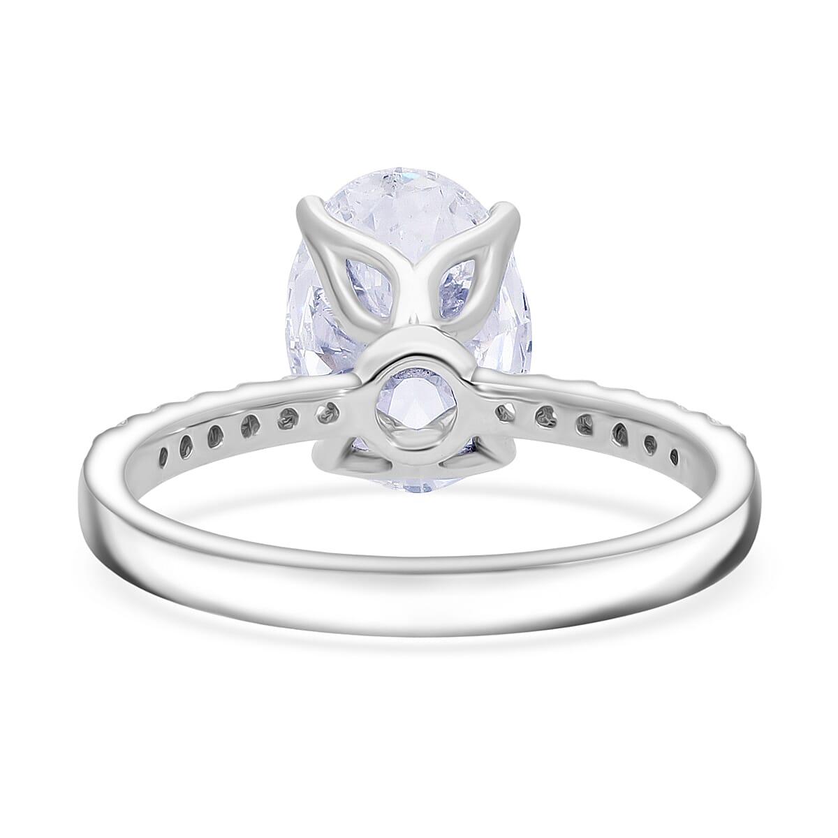 IGI Certified Luxuriant Lab Grown Diamond E-F VS 3.00 ctw Ring in 950 Platinum (Size 9.0) 4.80 Grams image number 3