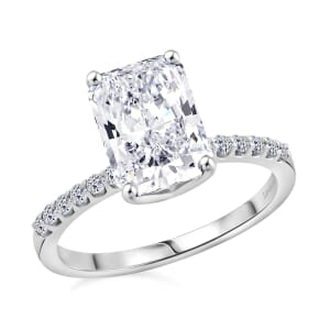 Radiant Cut Luxuriant Lab Grown Diamond G - VS 3.00 ctw Ring in 950 Platinum (Size 10.0) 5 Grams (Del. in 10-15 Days)