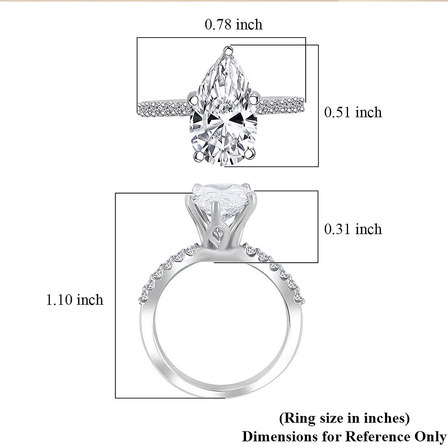 IGI Certified Luxuriant Lab Grown Diamond EF VS 3.00 ctw Ring in 950 Platinum (Size 10.0) 5.38 (Del. in 10-15 Days) 