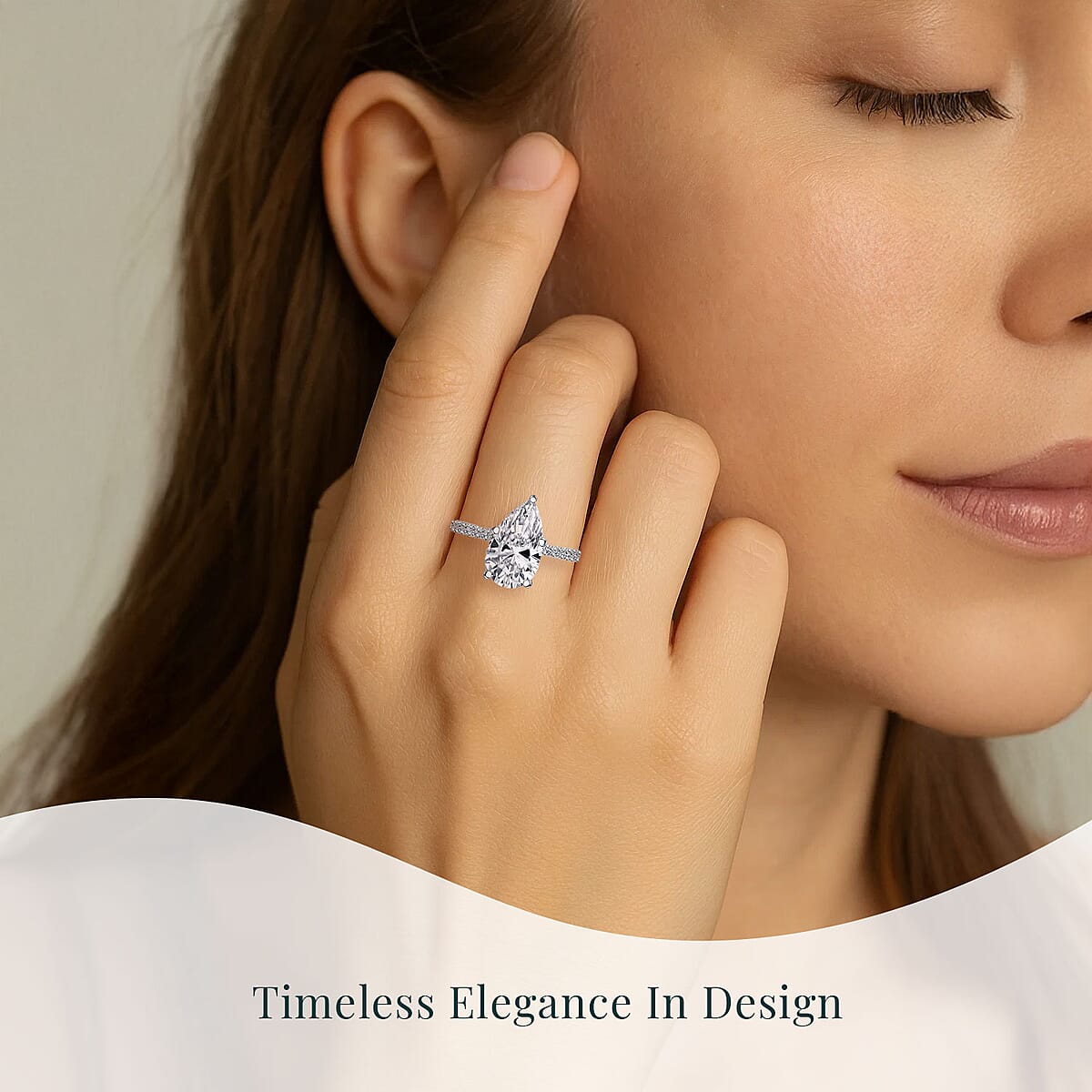 IGI Certified Luxuriant Lab Grown Diamond EF VS 3.00 ctw Ring in 950 Platinum (Size 7.0) 5.38 Grams image number 1