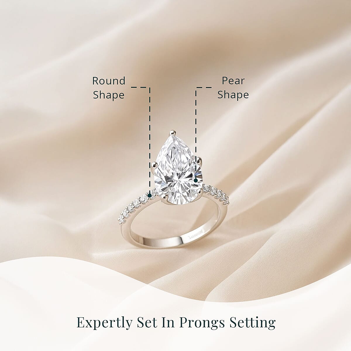 IGI Certified Luxuriant Lab Grown Diamond EF VS 3.00 ctw Ring in 950 Platinum (Size 7.0) 5.38 Grams image number 4