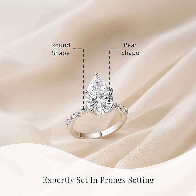 IGI Certified 950 Platinum Luxuriant Lab Grown Diamond (EF-VS) Ring (Size 7.5) (5.38 g) (Del. in 10-15 Days) 3.00 ctw