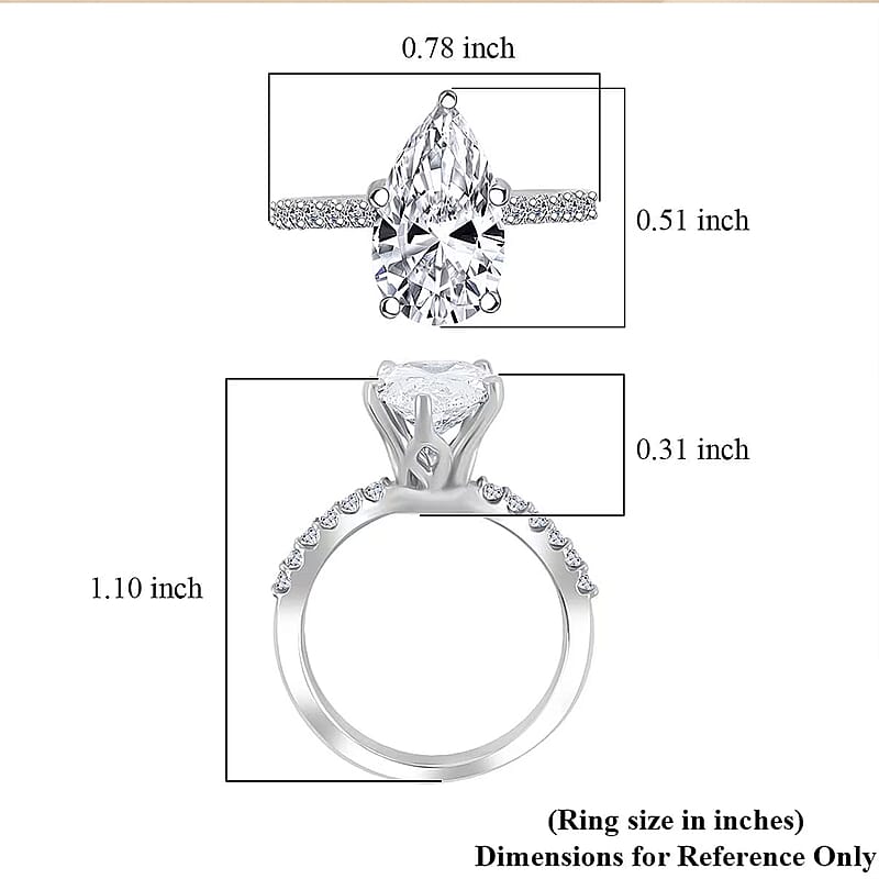 IGI Certified 950 Platinum Luxuriant Lab Grown Diamond (EF-VS) Ring (Size 7.5) (5.38 g) (Del. in 10-15 Days) 3.00 ctw