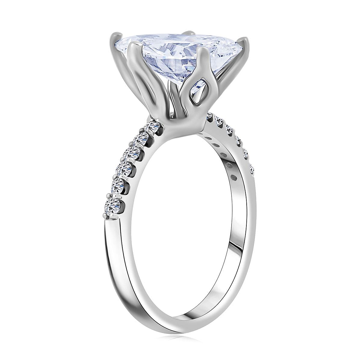 IGI Certified 950 Platinum Luxuriant Lab Grown Diamond (EF-VS) Ring (Size 9.5) (5.38 g) (Del. in 10-15 Days) 3.00 ctw image number 3