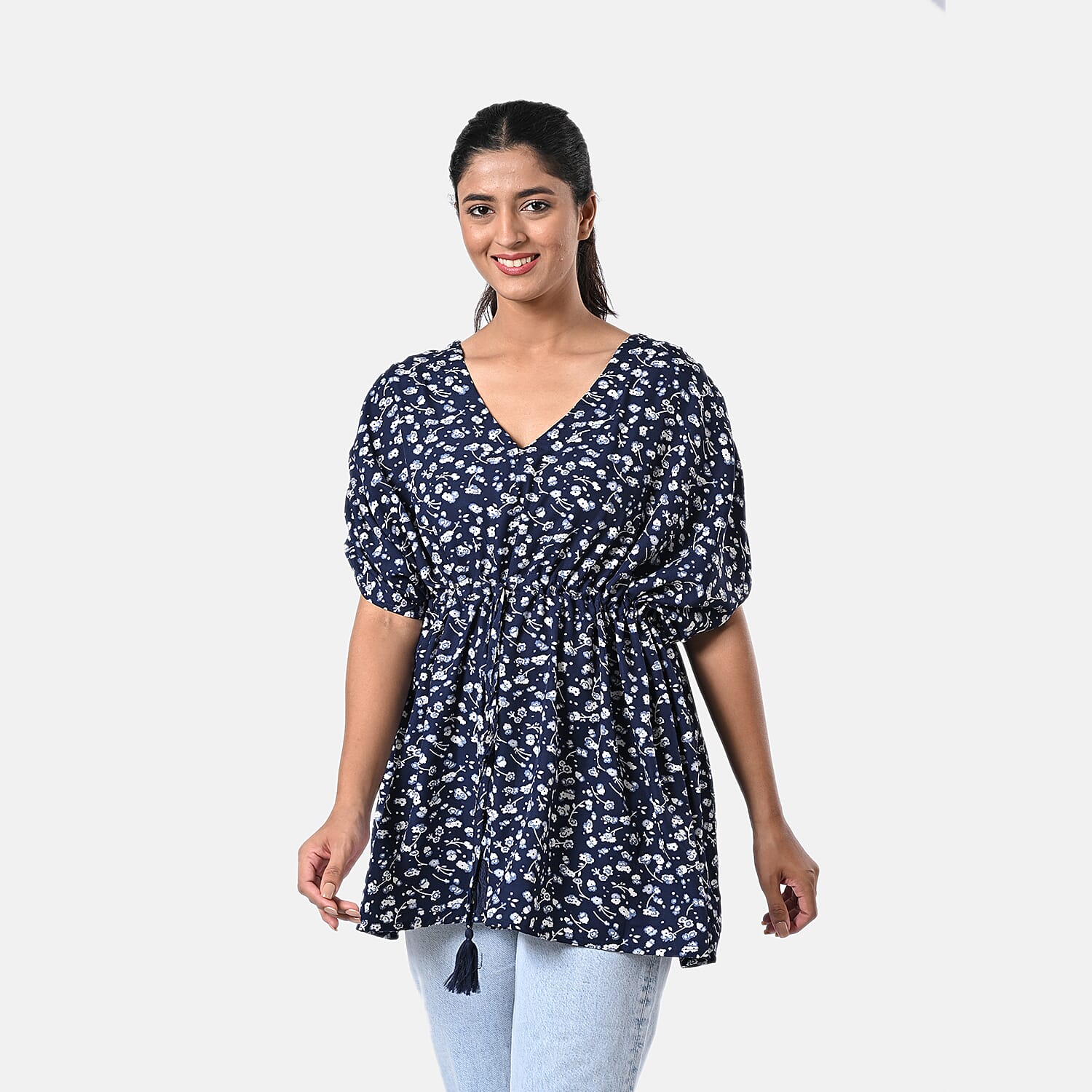 Navy Floral - Product card gallery slide 4 (9432831852799)