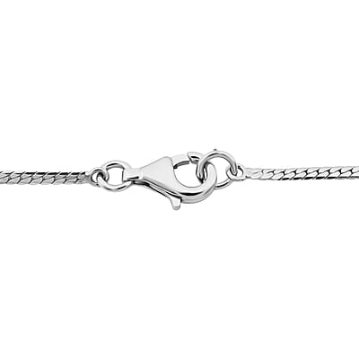 Premium Tanzanian Blue Spinel (DF) 23.00 ctw Crown Necklace in Rhodium Over Sterling Silver 18 Inches