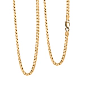 4mm Miami Cuban Chain Necklace in 10K Yellow Gold 10.3 Grams 20 Inches