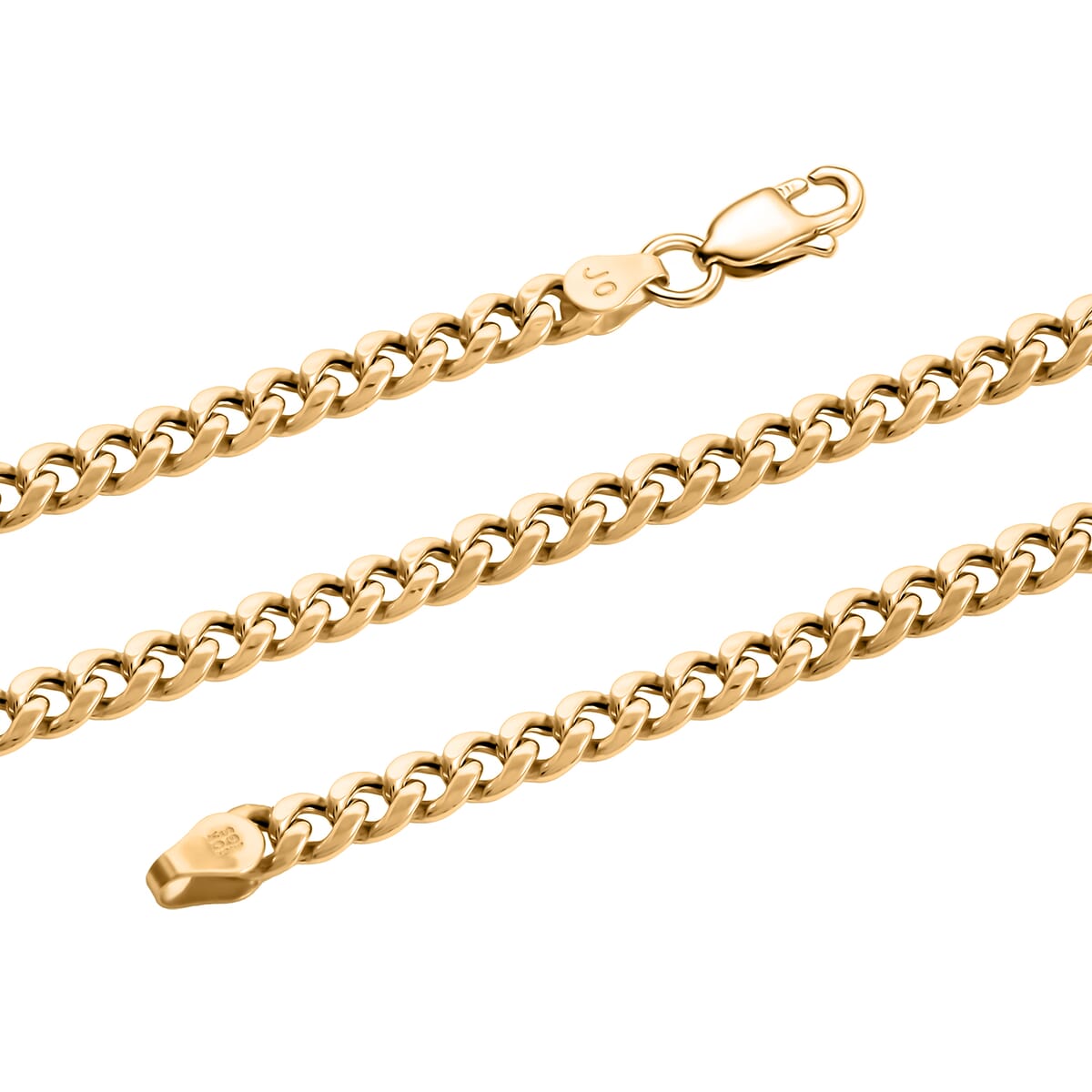 4mm Miami Cuban Chain Necklace in 10K Yellow Gold 10.3 Grams 20 Inches image number 1