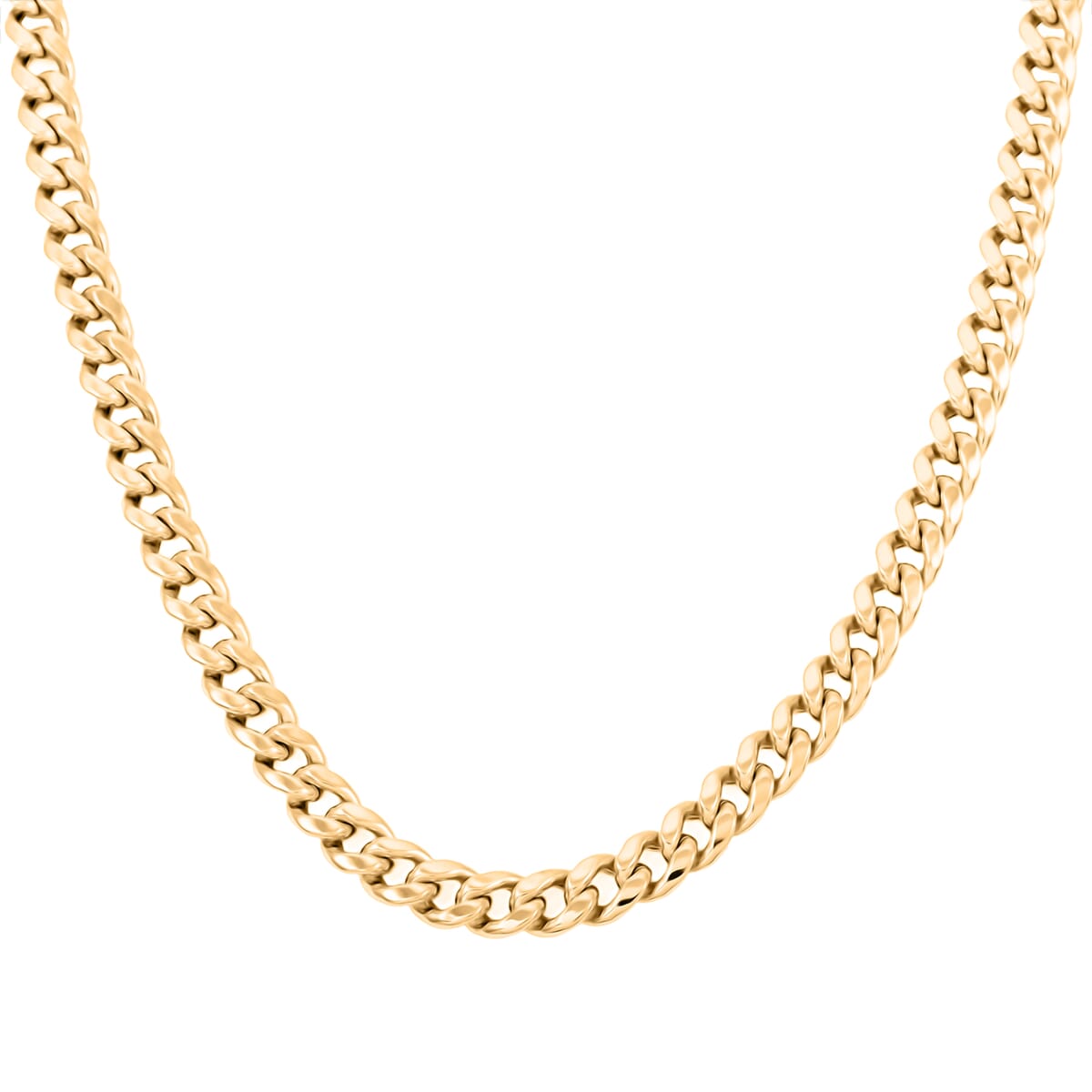 4mm Miami Cuban Chain Necklace in 10K Yellow Gold 10.3 Grams 20 Inches image number 2